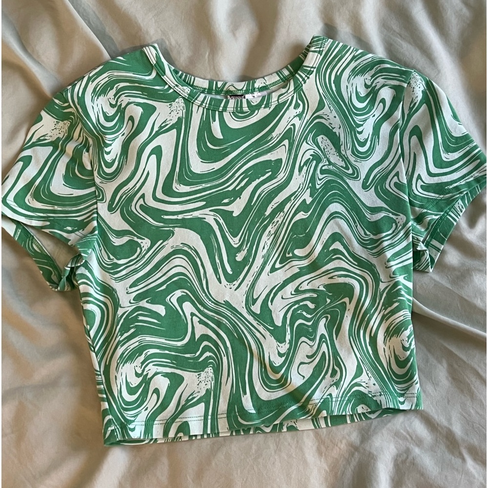 H&M green top